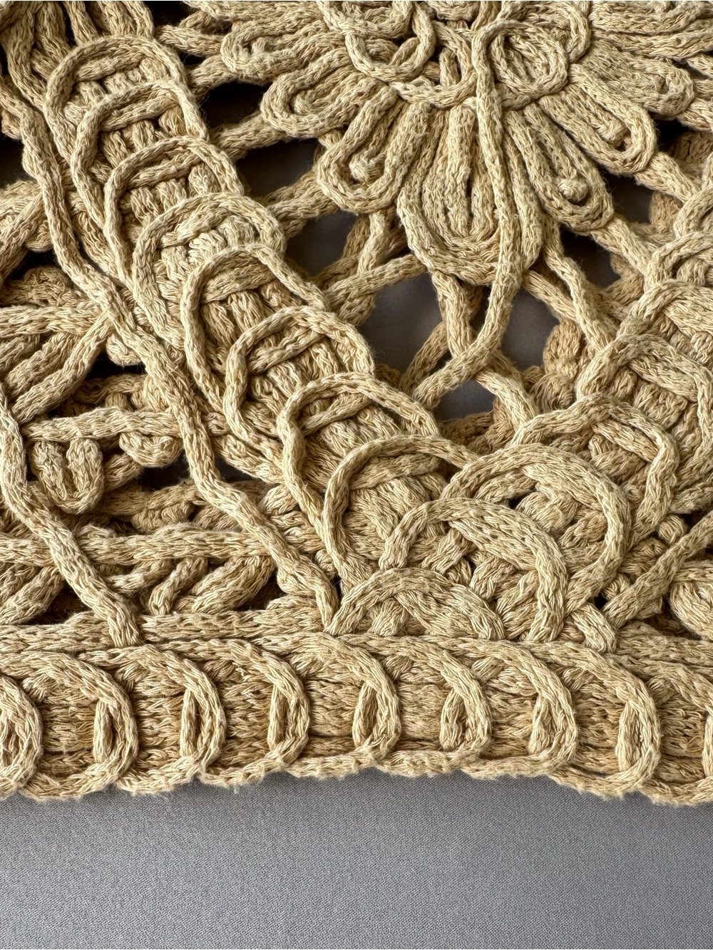 Cato Crochet Knit Tank Top in Beige - Picture 10 of 10